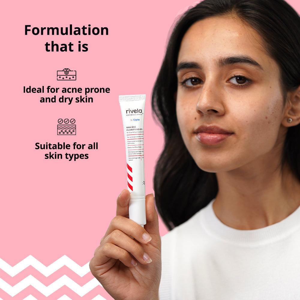 AHA BHA Clarifying Gel - Rivela Dermascience