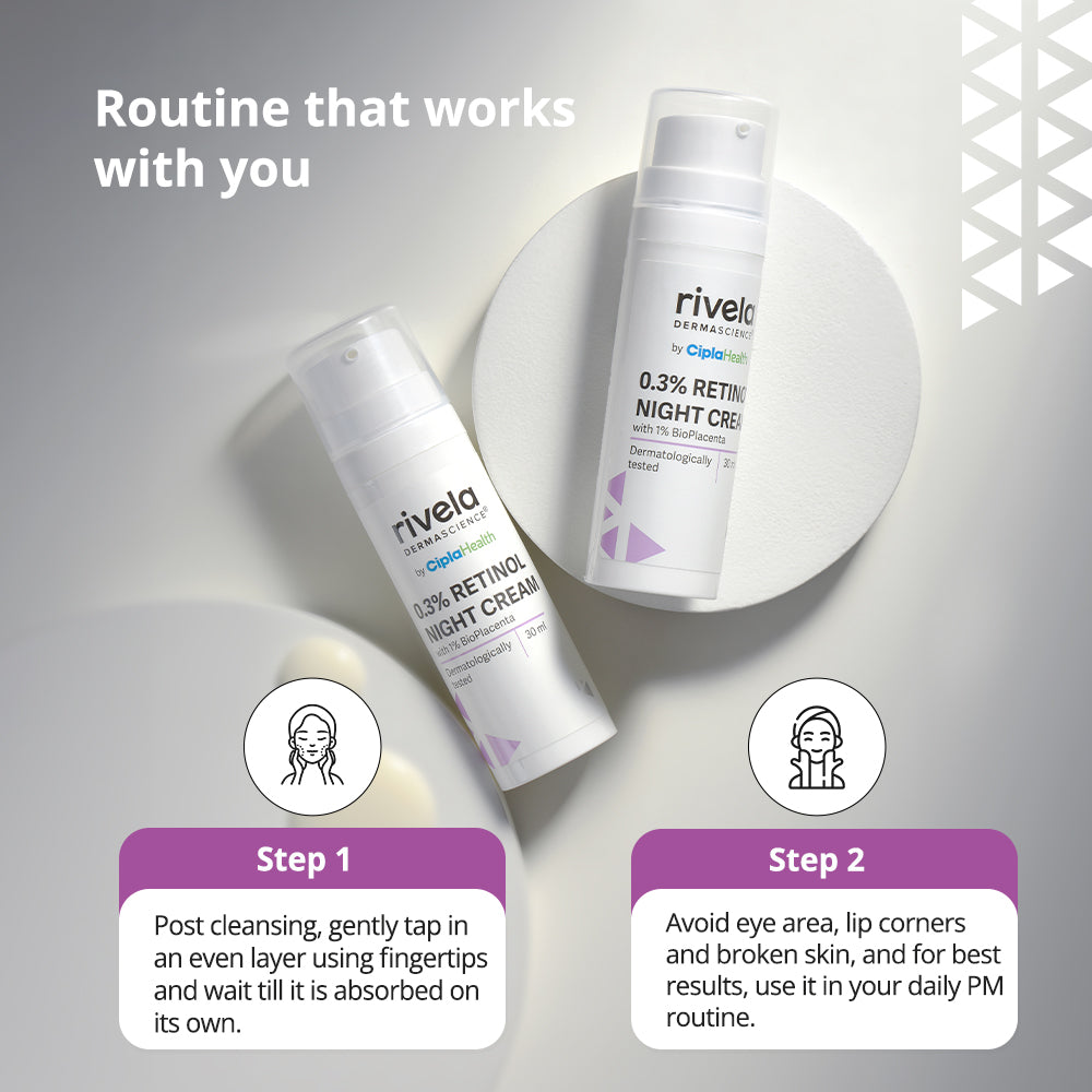 0.3% Retinol Night Cream - Rivela Dermascience