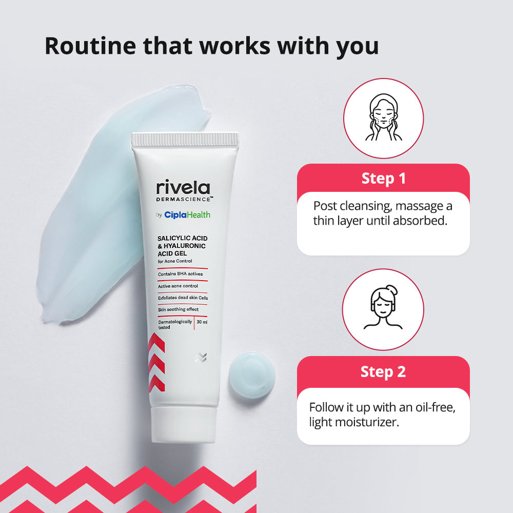 Salicylic Acid and Hyaluronic Acid Gel - Rivela Dermascience