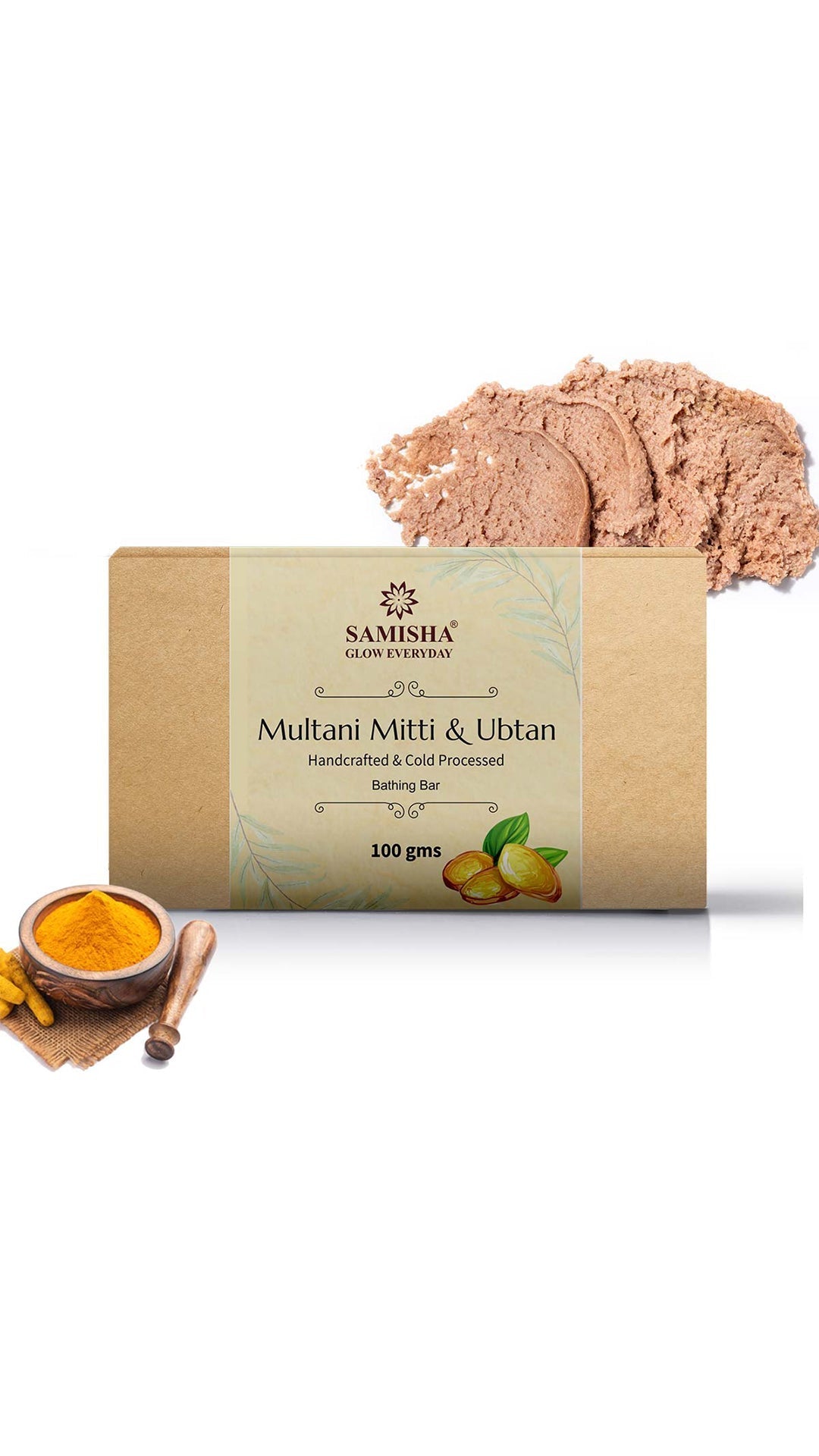 Samisha Organic Multani Mitti & Ubtan Soap - Distacart