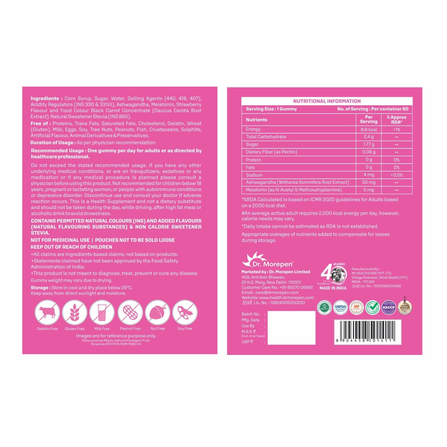 Dr. Morepen Relax Gummies