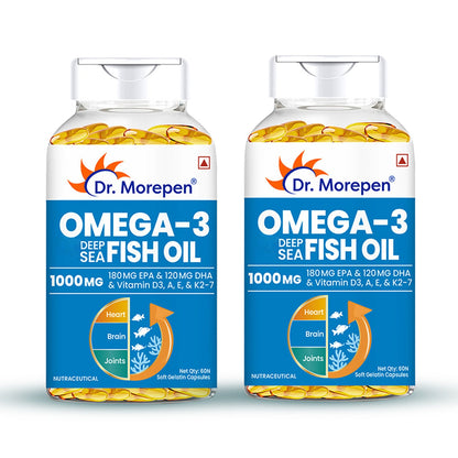Dr Morpen Omega-3 1000Mg Deep Sea Fish Oil Softgel Capsules - Distacart