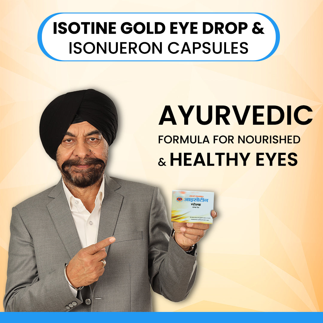 Jagat Pharma Isotine Gold + ISO Pain Relief Roll-On: Eye & Pain Care Combo