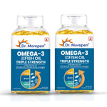 Thumbnail for Dr. Morepen Omega-3 1250Mg Deep Sea Fish Oil Triple Strength Softgel Capsules