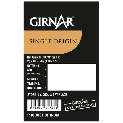 Girnar Single Origin Black Tea Bags - Assam Tea - Distacart