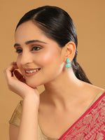 Thumbnail for Nuyug 22K Gold Plated Turquoise Embrace Earrings