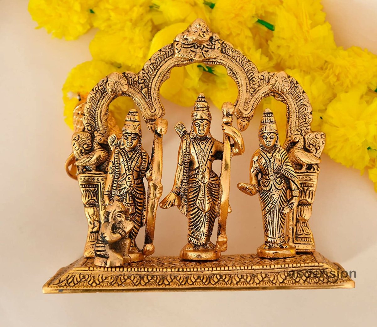 Ascension Metal Lord Ram Darbar Idol - Distacart