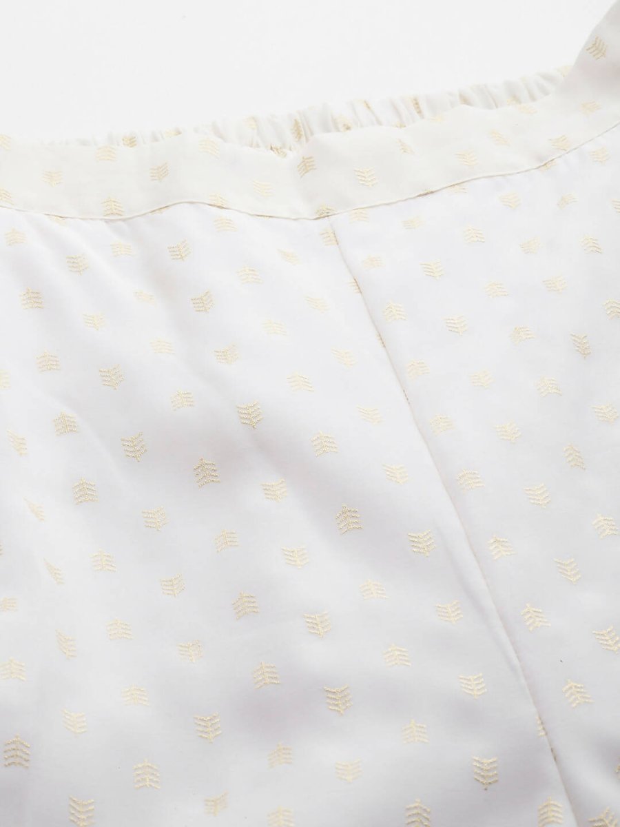 Ahalyaa Women's Traditional Wear Co-ods - Off-white - Distacart