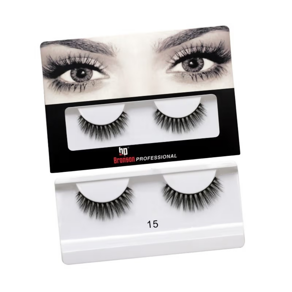 Bronson Professional 3D Effect Long and Natural Look False Eyelashes - 15 - Dista