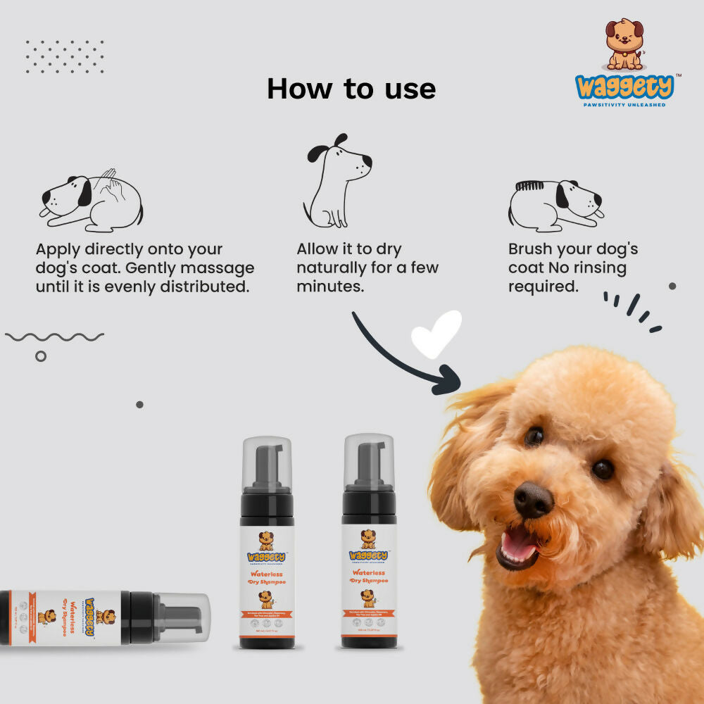 Waggety Waterless Dry Shampoo for Dogs - Dista