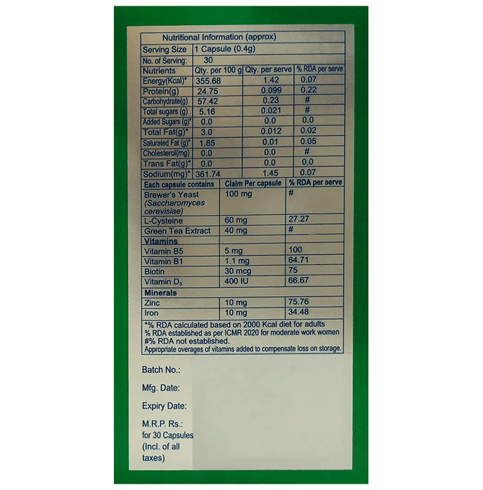 Cipla Adgain Plus Healthy Hair Capsules - Distacart