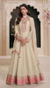 Anaita Cream Embroidered Work Silk Stitched Anarkali Suit - Distacart