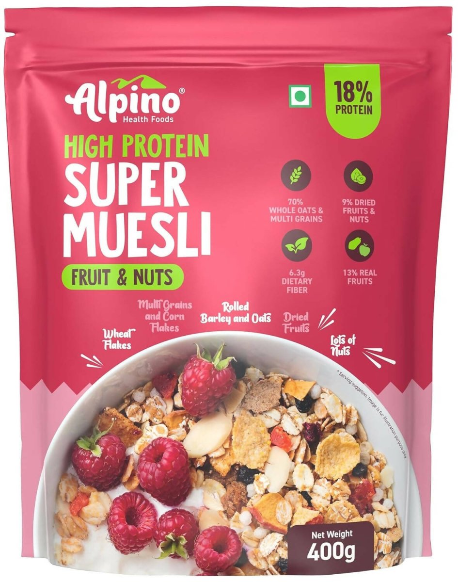 Alpino High Protein Super Muesli Fruit & Nuts - Distacart