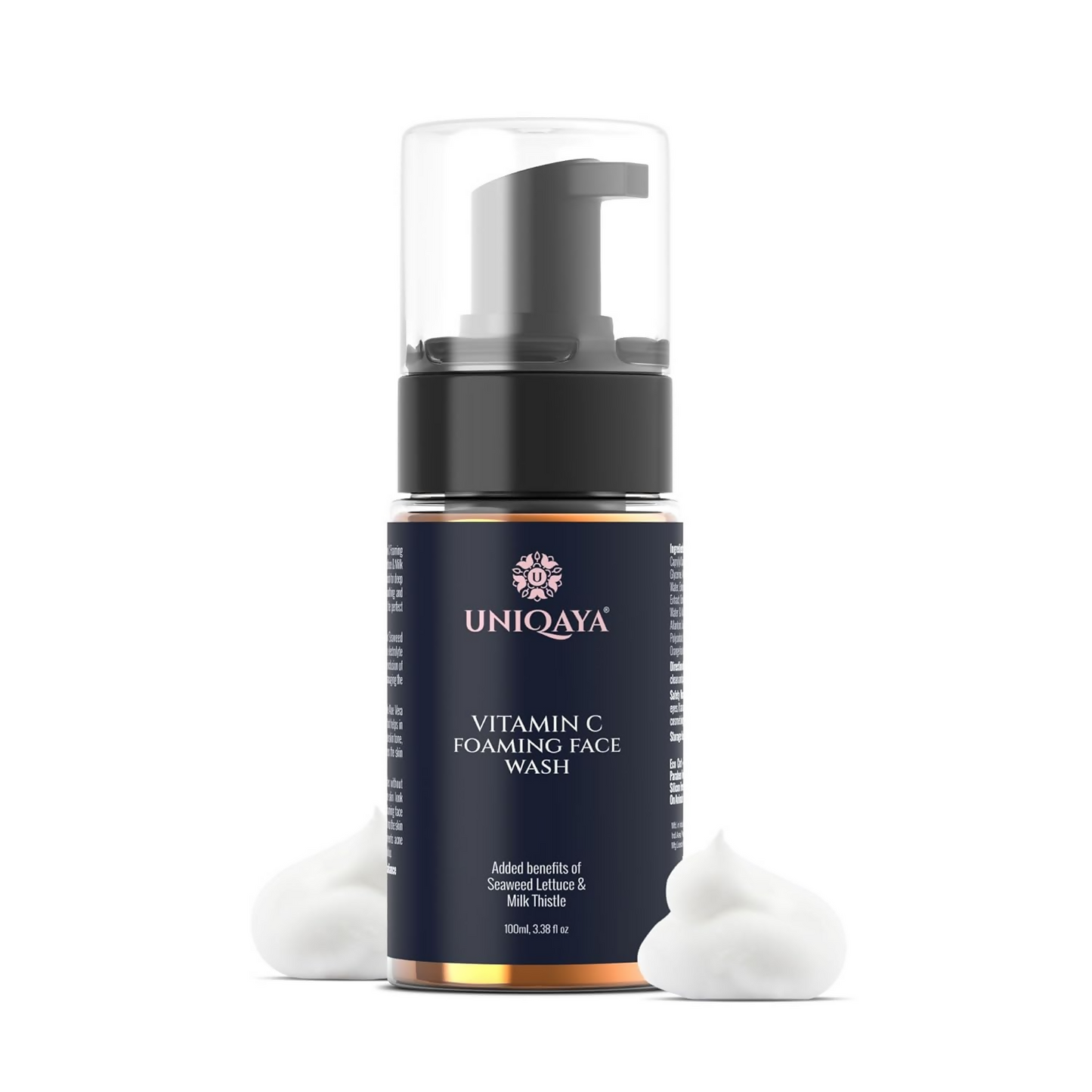 Uniqaya Vitamin C Foaming Face Wash For Brightening & Glowing Skin - Distacart