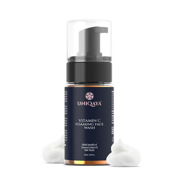 Uniqaya Vitamin C Foaming Face Wash For Brightening & Glowing Skin - Distacart