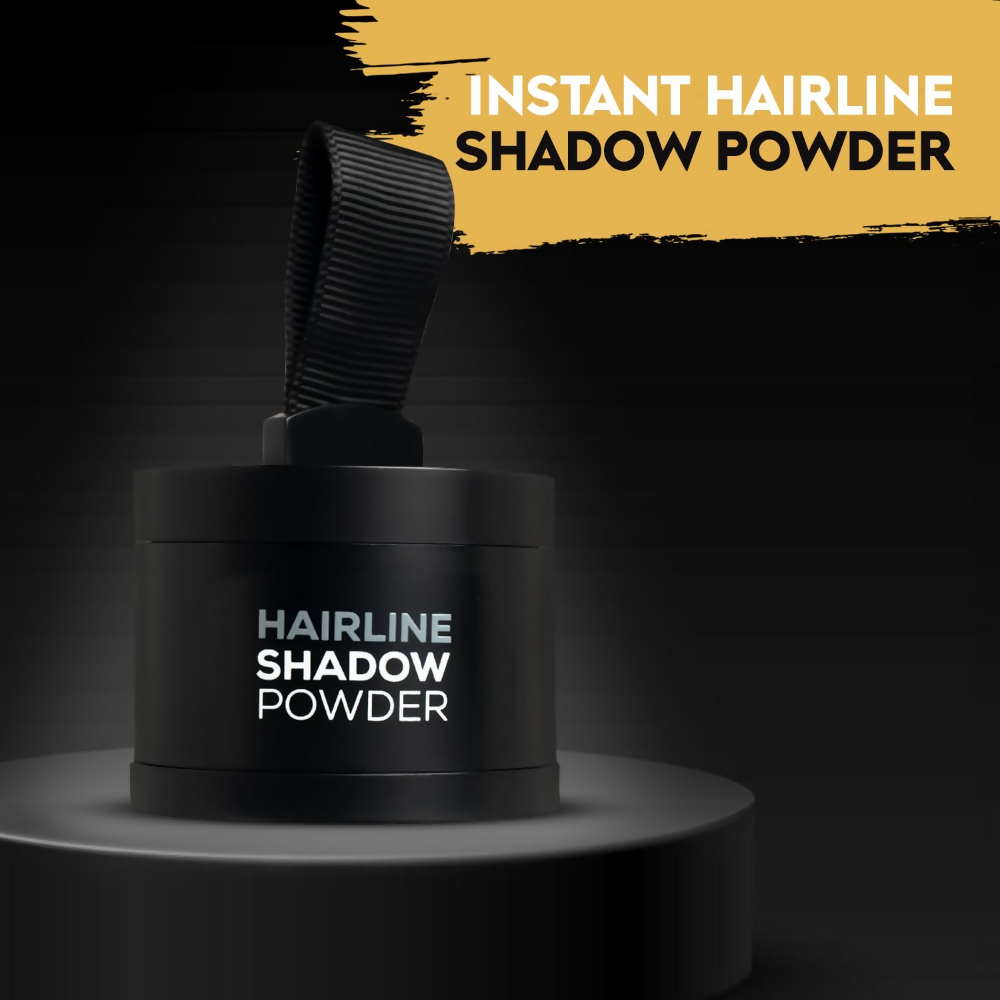 Gleva Hairline Powder Instantly Conceals Hair Root Touch Up Hair Powder for Women & Men - Black - Distacart