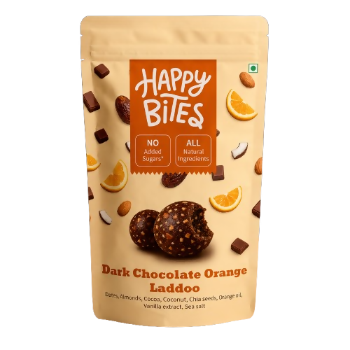 Happy Bites Dark Chocolate Orange Laddoo - Dista