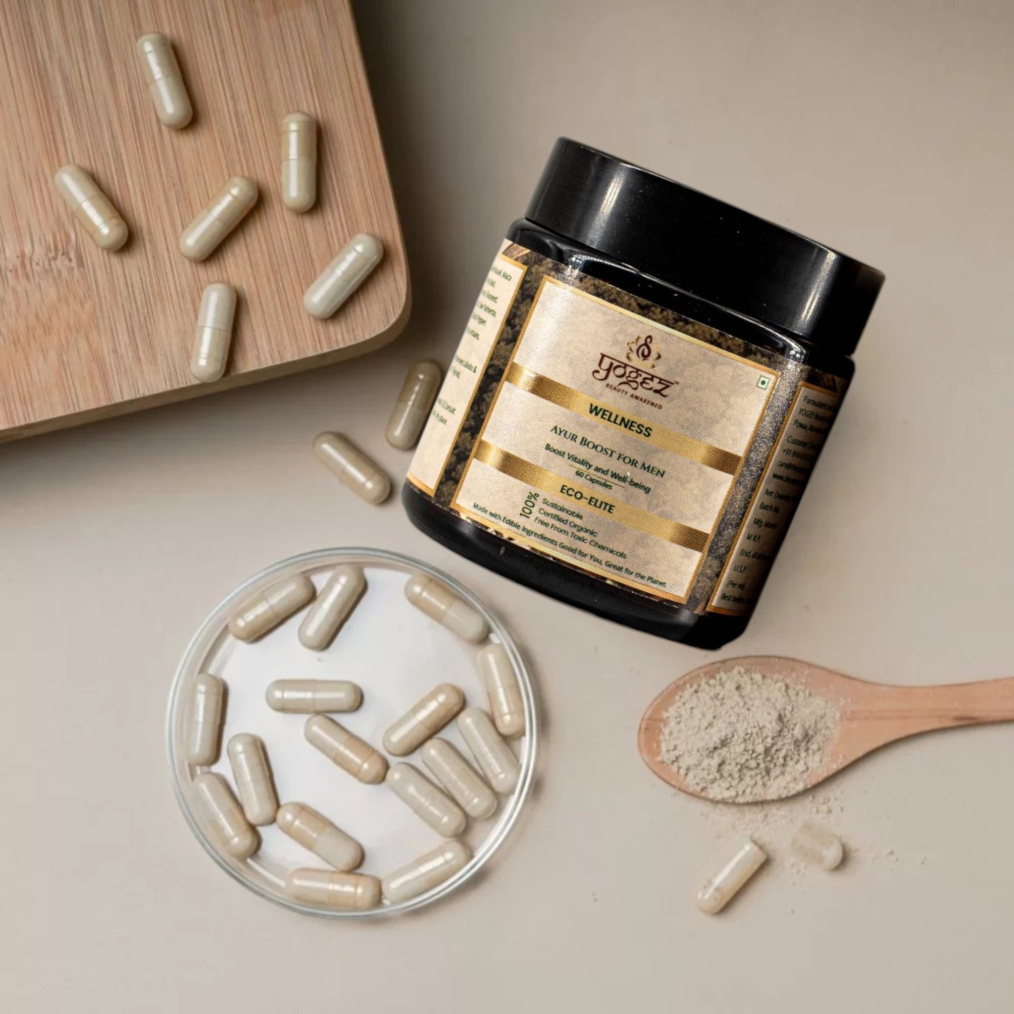 Yogez Ayur Boost for Men- A Herbal Supplement for Holistic Health - Distacart