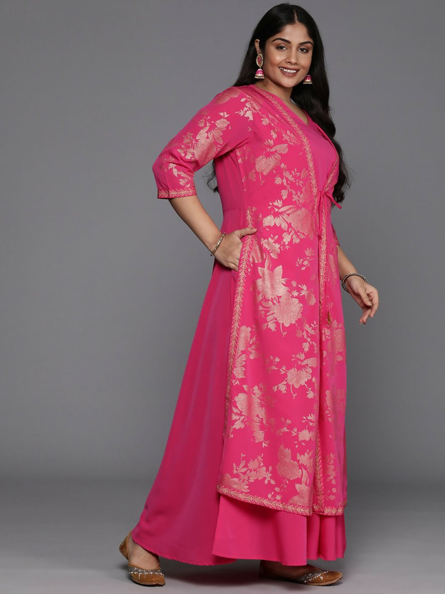 Ahalyaa Women's Traditional wear Ethnic Dress - Pink - Distacart