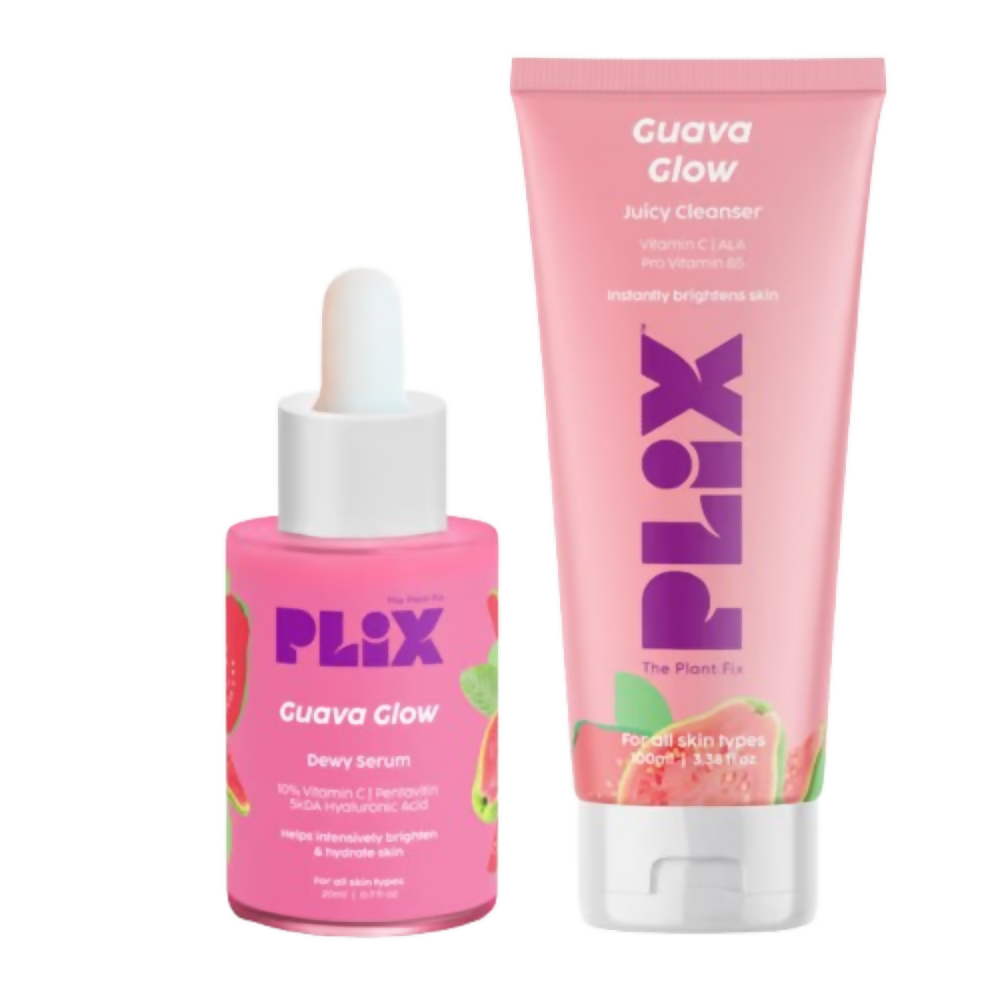 PLIX The Plant Fix Guava 10% Vitamin C Face Serum & Face Wash Combo - Distacart