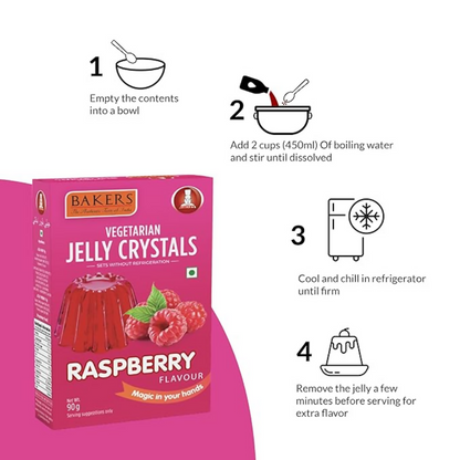 BAKERS Jelly Crystals - Raspberry - Dista