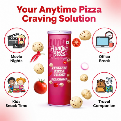 Hunger Bites Italian Pizza Treat Makhana - Dista