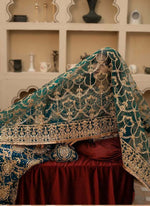 Thumbnail for Prazu Fashion Rama Green Georgette Sequence Salwar Suit