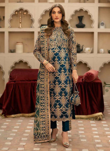 Prazu Fashion Rama Green Georgette Sequence Salwar Suit - Distacart