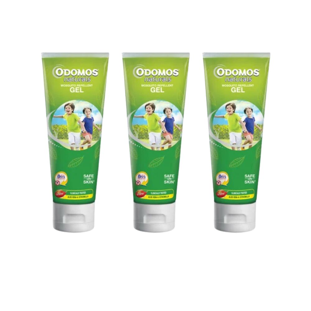 Odomos Naturals Mosquito Repellent Gel, Protection from Mosquitoes, 8 Hours Protection in Single Application