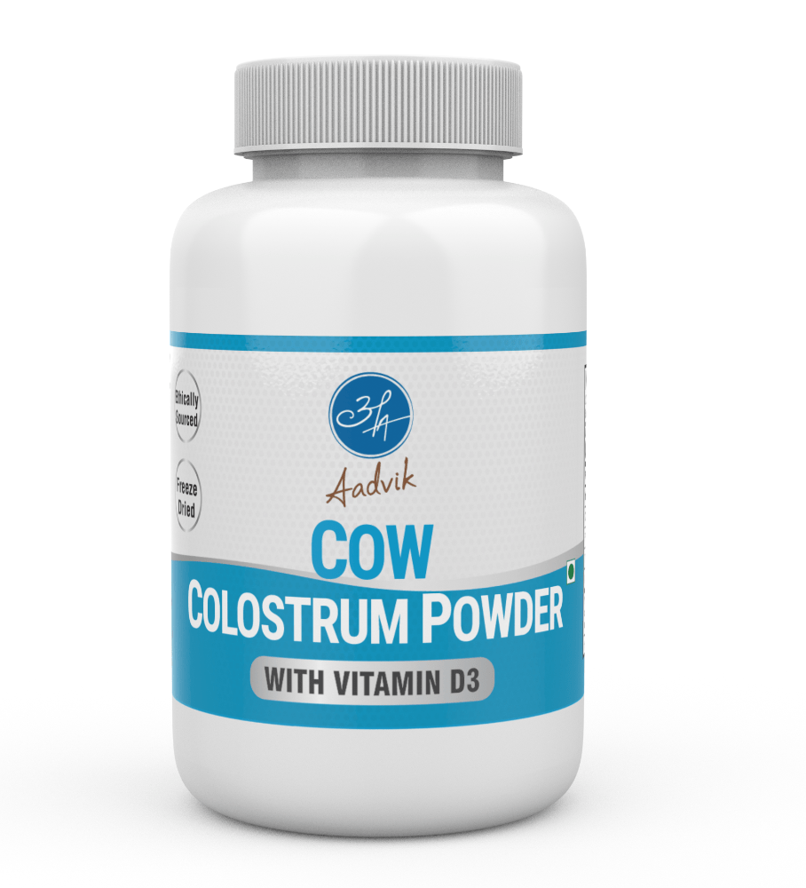 Aadvik Cow Colostrum Powder with 600 IU Vit D3 per serving - Distacart