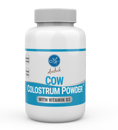 Aadvik Cow Colostrum Powder with 600 IU Vit D3 per serving - Distacart
