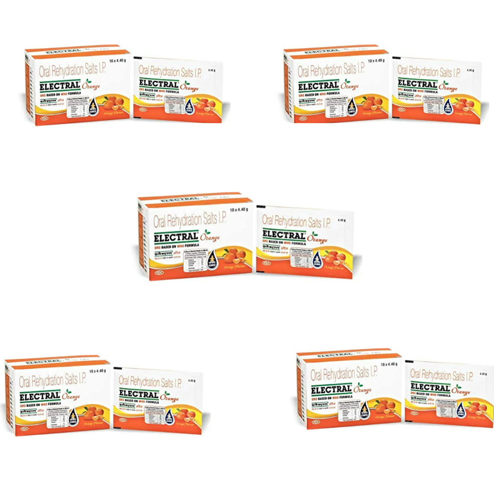 Electral FDC ORS Sachets Orange Flavour - Distacart