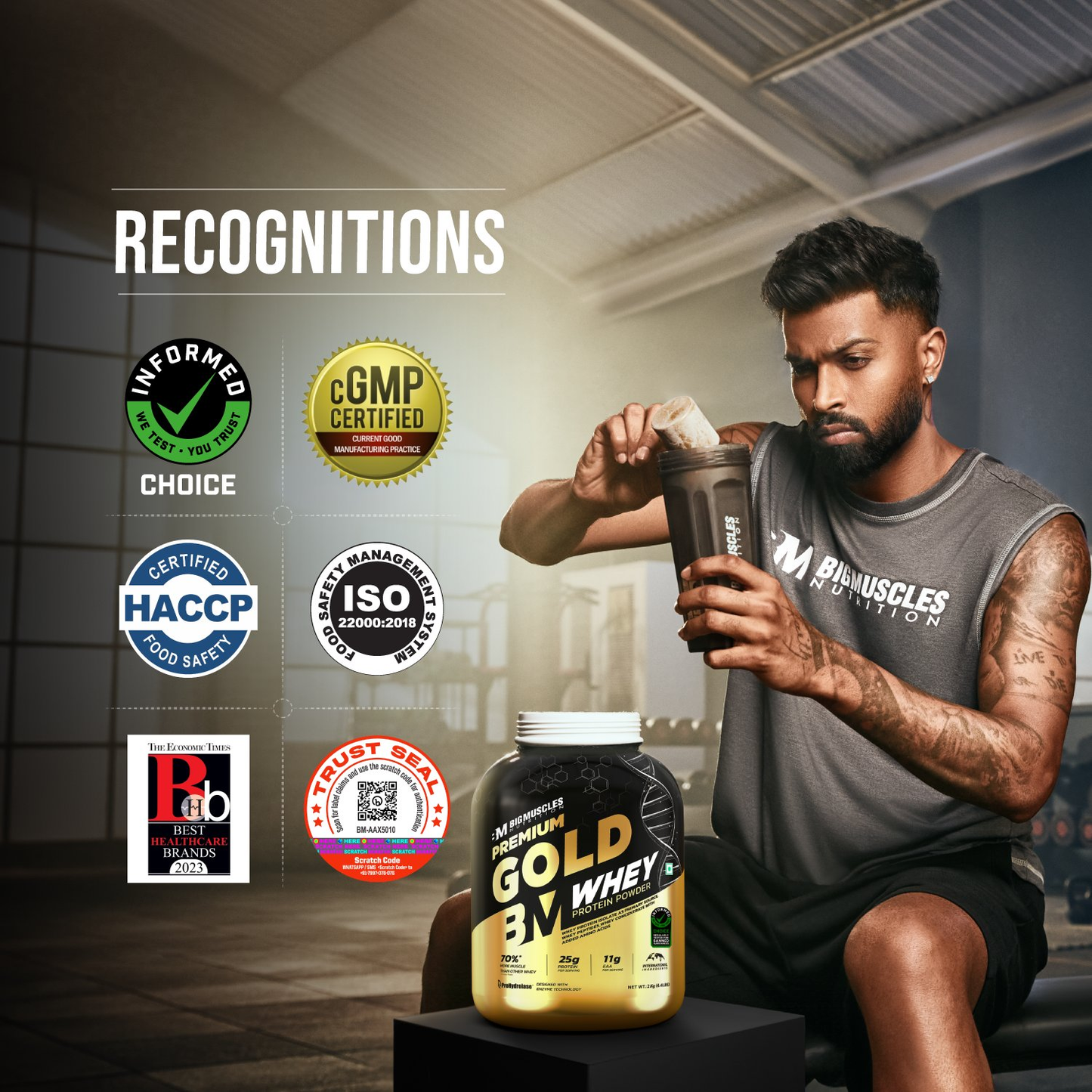 Big Muscles Nutrition Premium Gold Whey Protein - Distacart