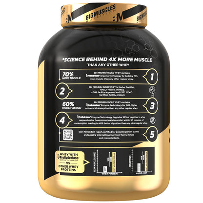 Big Muscles Nutrition Premium Gold Whey Protein - Distacart