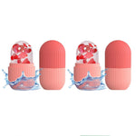 Thumbnail for Ice Face Roller Silicone Facial Cube for Eyes Neck Massage Remove Dark Circle - Pink
