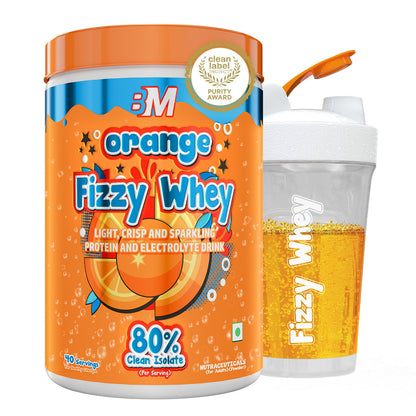 Big Muscles Nutrition Fizzy Whey & Shaker Combo - Distacart