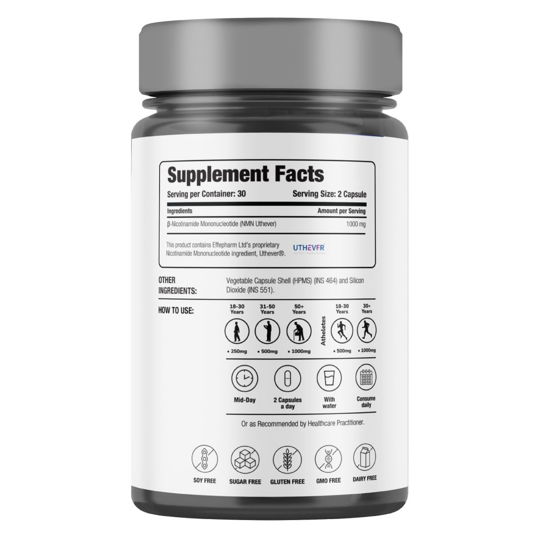 Decode Age NMN 1000|99.9% Pure Capsules - Distacart