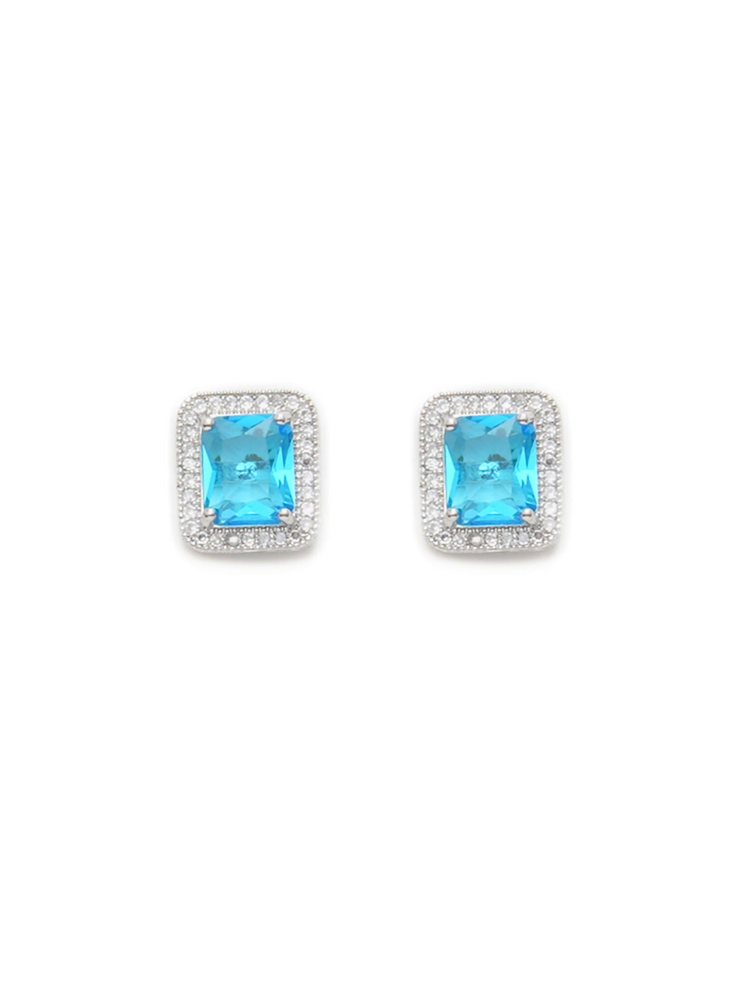 stone stud (sky blue) - Ruby Raang - Distacart
