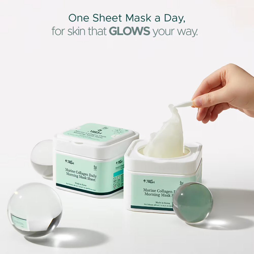 Yuri Woori Marine Collagen Daily Morning Sheet Mask - Dista