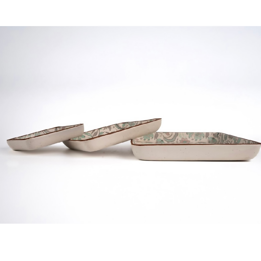 Simply Soho Mughal Mist Platter Set of 3 - Distacart