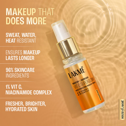 Lakme Vitamin C Superglow Skin Perfecting Makeup Fixer - Distacart