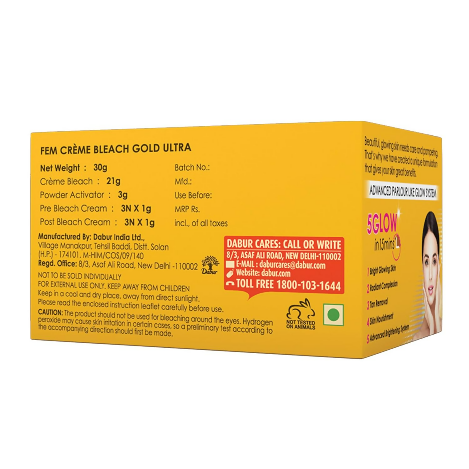 Fem Fairness (Gold Ultra) Crème Bleach - Distacart