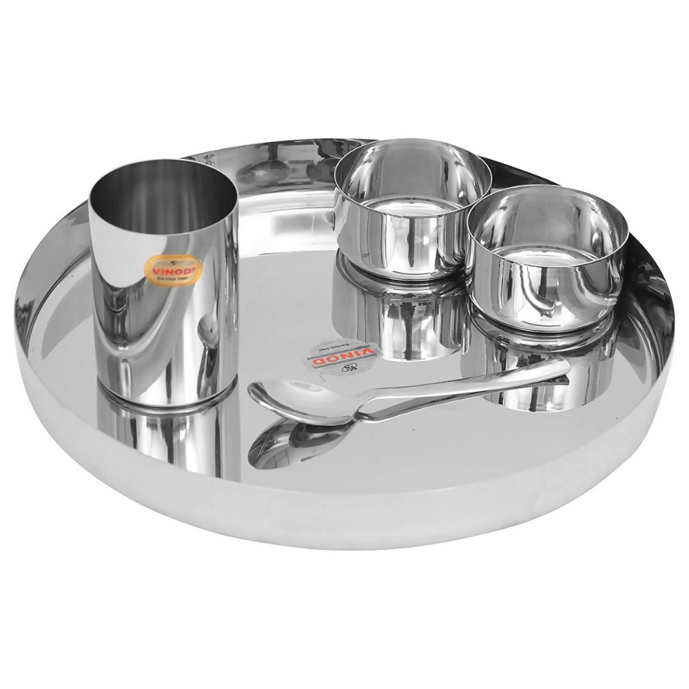 Vinod Stainless Steel 20 Pc Solid Thali Set - Dista