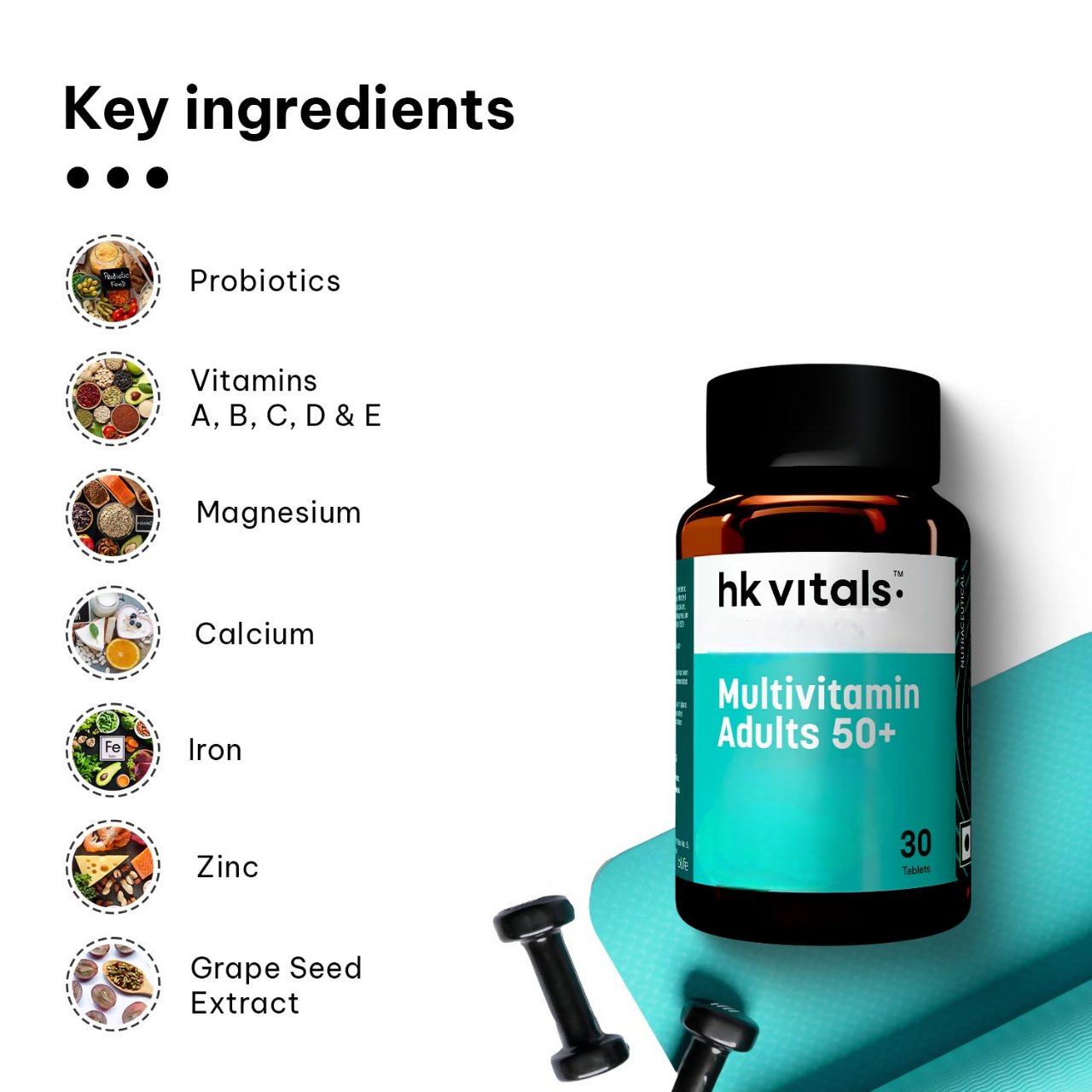 HK Vitals Multivitamin Adults 50+ Tablets - Distacart