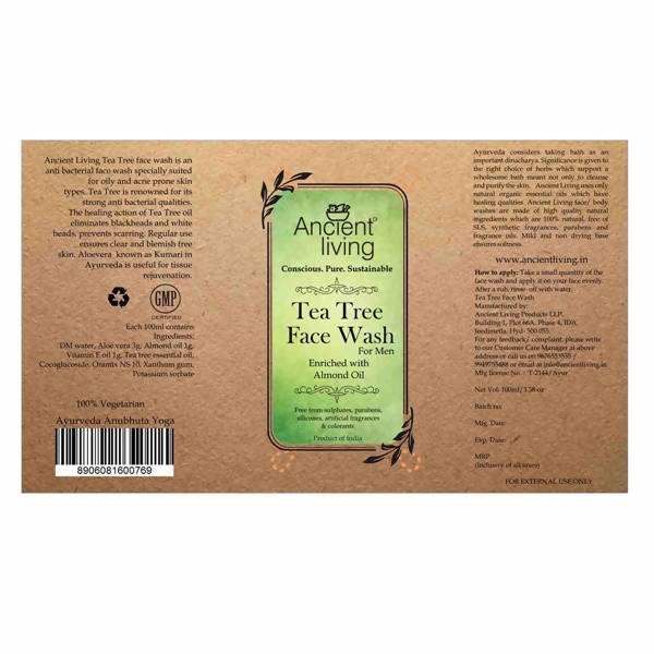 Ancient Living Tea Tree Face Wash - Distacart