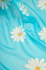 Thumbnail for Vastranavya Sky Blue Digital Printed Linen Ready To Wear Designer Saree with Unstitched Blouse - Distacart