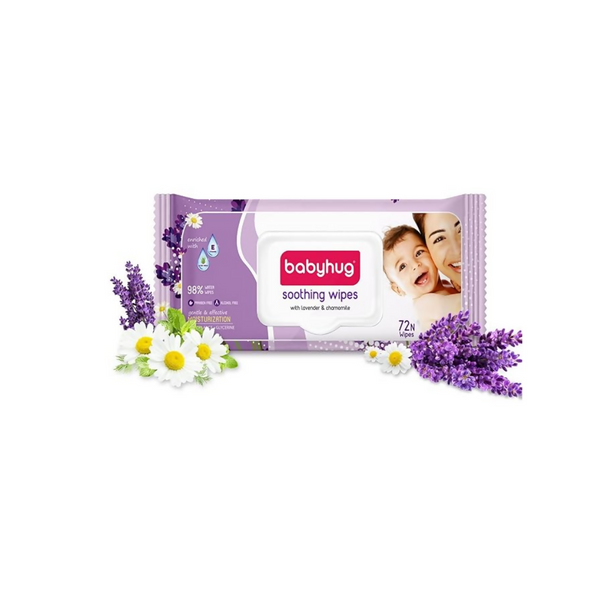 Babyhug Soothing Lavender & Chamomile Wipes - Distacart