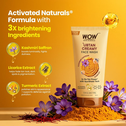 WOW Skin Science Ubtan Creamy Face Wash - Distacart