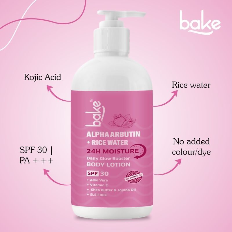 Bake Alpha Arbutin Body Lotion SPF 30 - Distacart