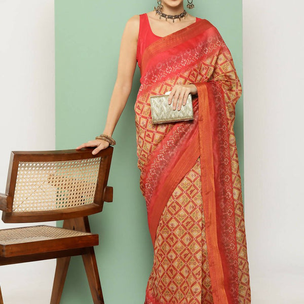 Ahalyaa Women's Traditional wear Saree - Mustard - Distacart